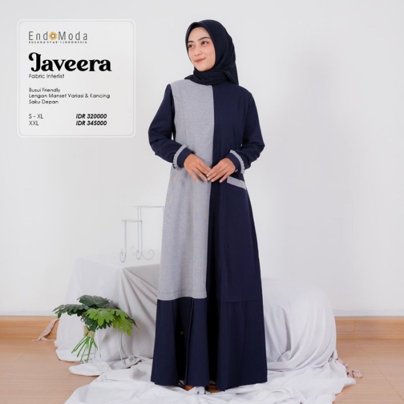 GAMIS POLOS 2 WARNA JAVEERA DRESS by ENDOMODA
