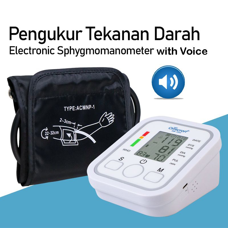 Tensi digital pengukur tekenan darah omicron