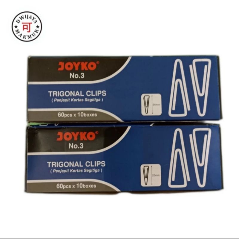 

Trigonal Paper Clips no.3 Joyko (60 buah)