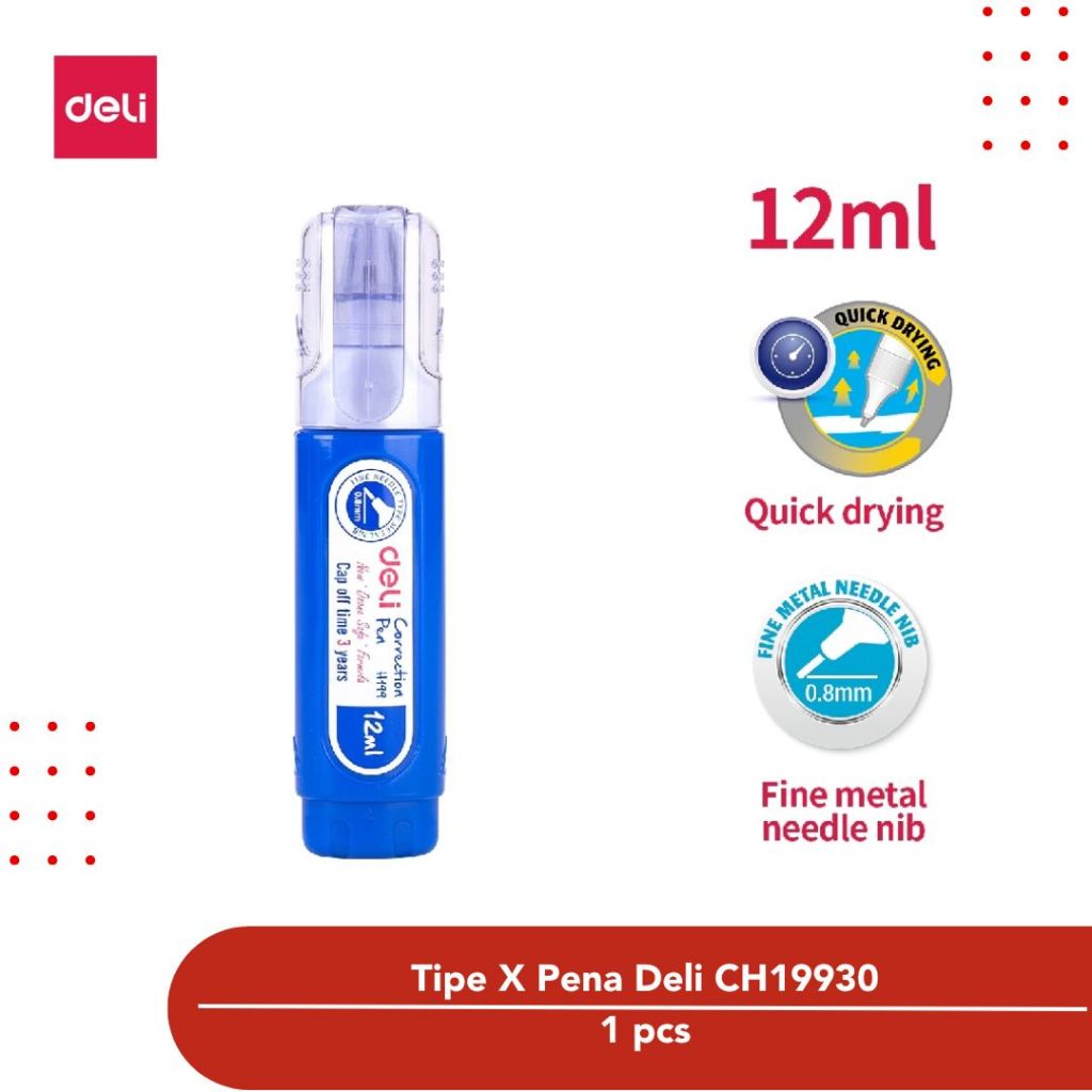 

Tipe X Cair / correction pen Deli CH19930 12 ml