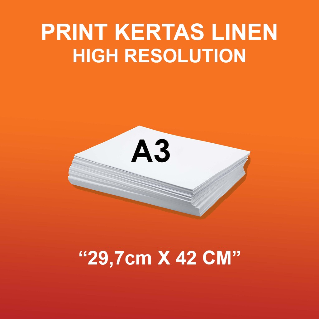 

CETAK KERTAS LINEN HIGH RESOLUTION UKURAN A3