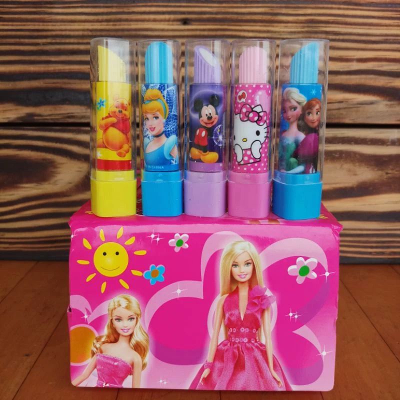 

1pcs Penghapus Karakter Bentuk Lipstik