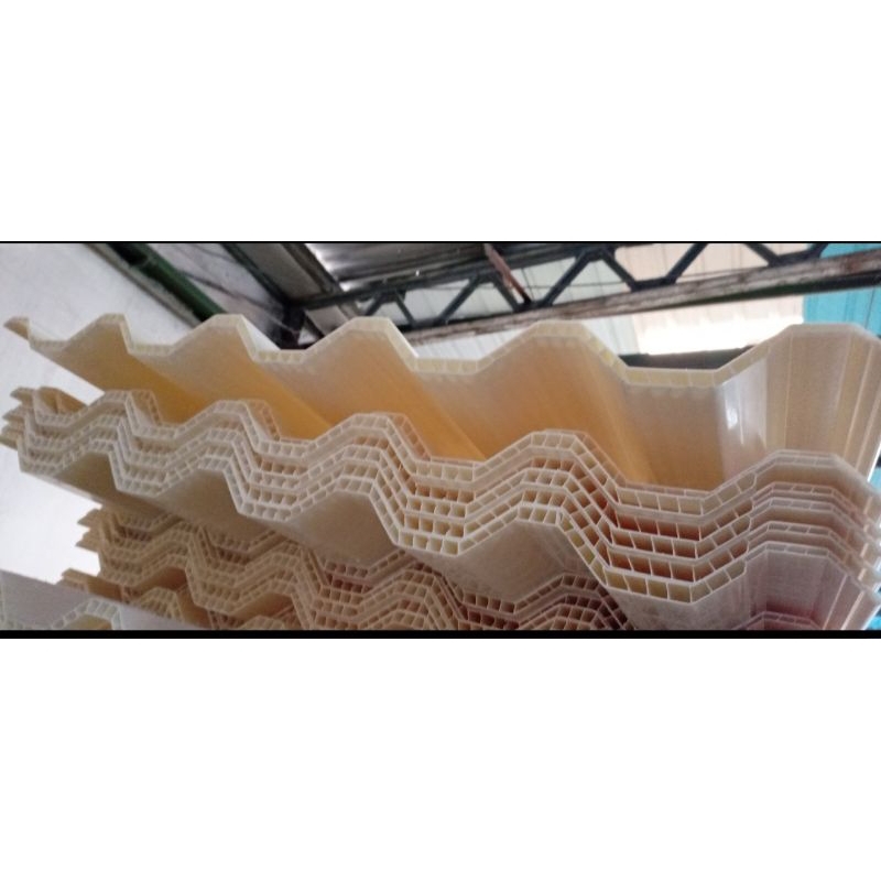 Atap UPVC Dr Shield double layer translucent RF 760/m/DR Shield twinwall translucent RF 760/meter
