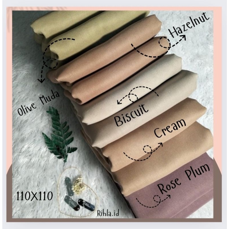 PARIS JAPAN PREMIUM HIJAB SEGI EMPAT KHADIJAH SERIES BY RIHLA.ID