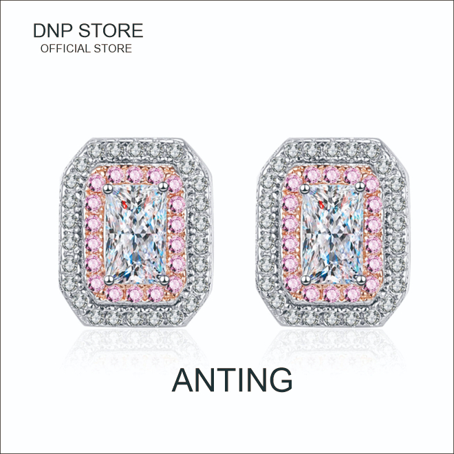 [ GRA  - SERTIFIKAT ] ANTING 100% MOISSANITE – WANITA / PENGANTIN 020