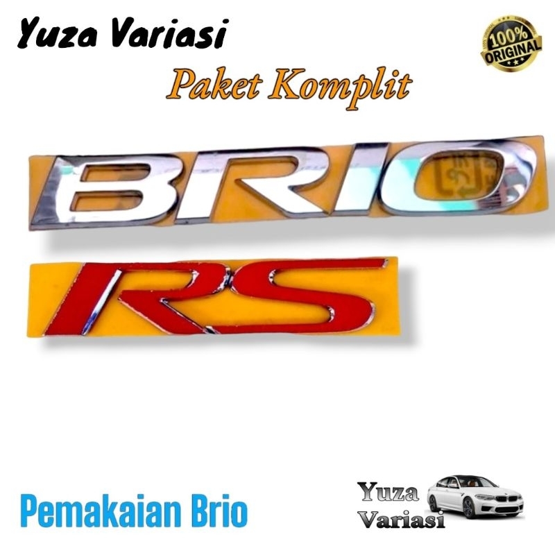 Emblem Brio Original/ Honda Brio RS 2020-2023/ Emblem Bagasi Honda Brio