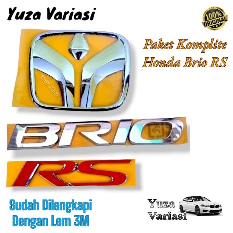 EMBLEM LOGO BRIO ORIGINAL HONDA BRIO/EMBLEM BAGASI HONDA BRIO/ EMBLEM HONDA BRIO COMPLITE