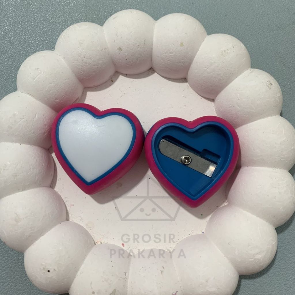

SATUAN Rautan Hati Karet Pengserut Peraut Pensil Bentuk Heart Love Pink Blue Seliver Seliper Serutan Perlengkapan Sekolah Anak Pertajam Pencil Tajam Murah Terjangkau Orotan Petelot Manual Putar Sampai Lancip Stationery Penajam Orot Grosir Prakarya Malang