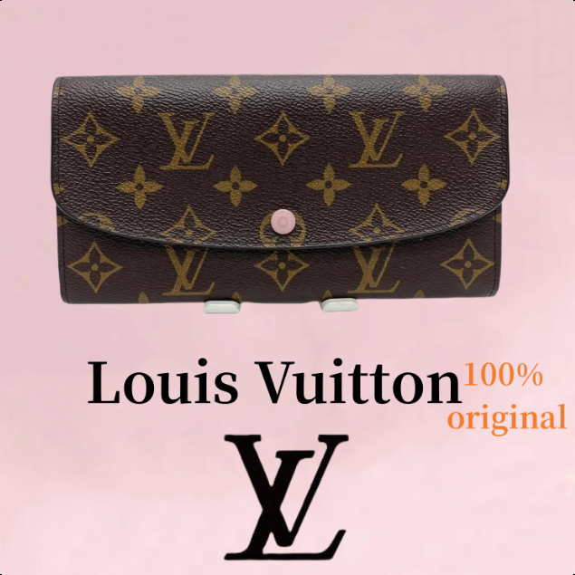 [✅100% Original] Louis Vuitton Sarah Wallet Dompet wanita ritsleting Dompet Panjang LV Dompet