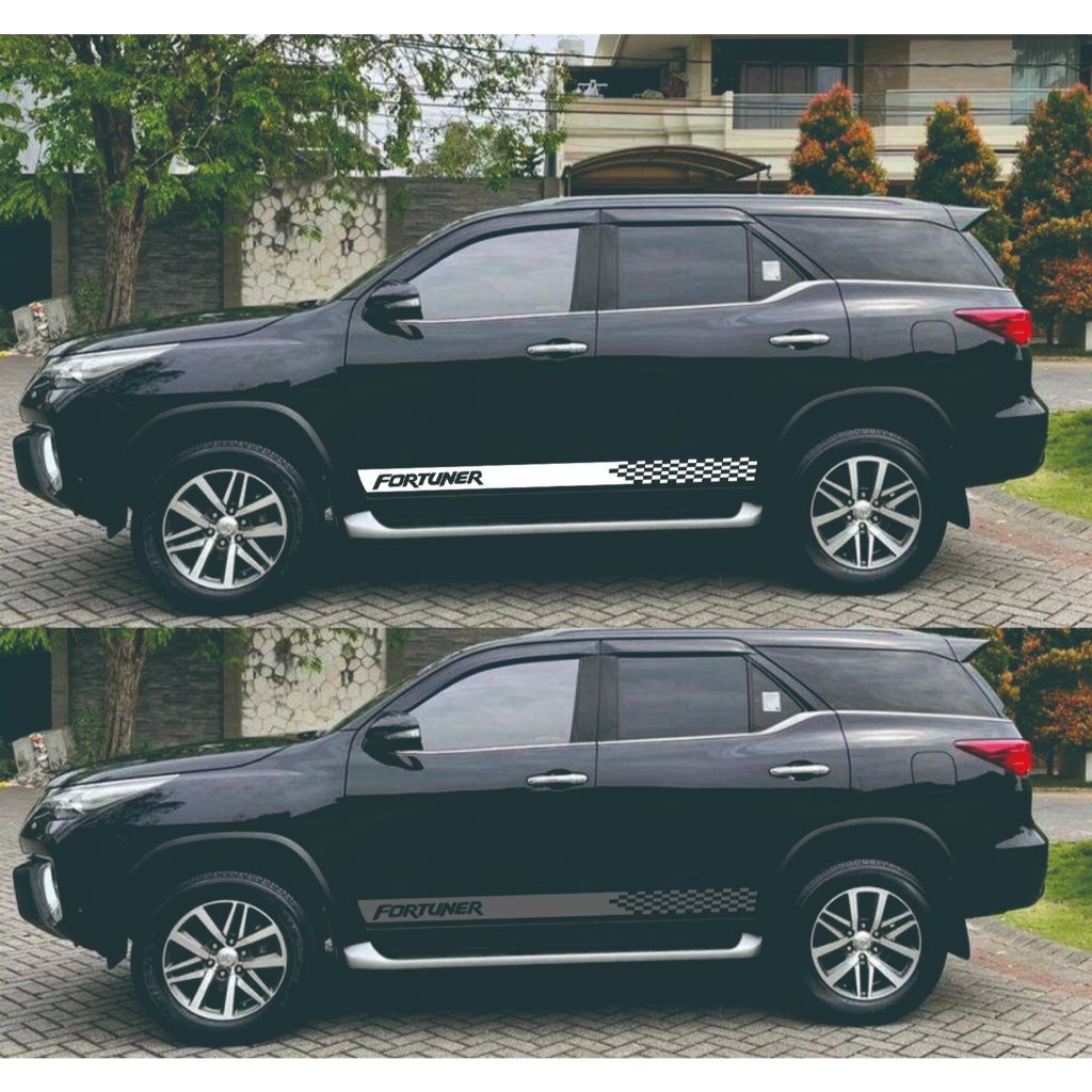 Stiker Cutting Mobil Fortuner Variasi lis Pajero sport minimalis