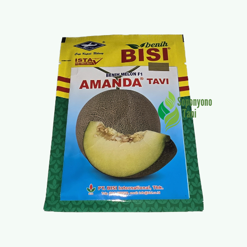 Benih Bibit Bisi Melon F1 Amanda Tavi Cap Kapal Terbang (13 gr) Asli Kemasan Pabrik