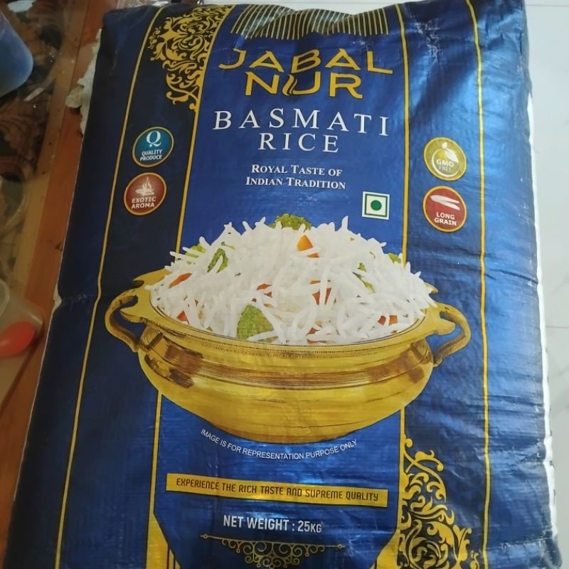 

Beras Basmati Jabal nur 25kg Cargo