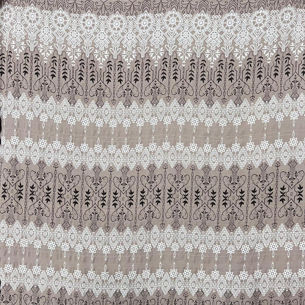 Kain Rayon Cey Crinkle Airflow Motif Etnik Premium 1 Meter - Lo Textile Bandung Bahan Kain Motif Eth