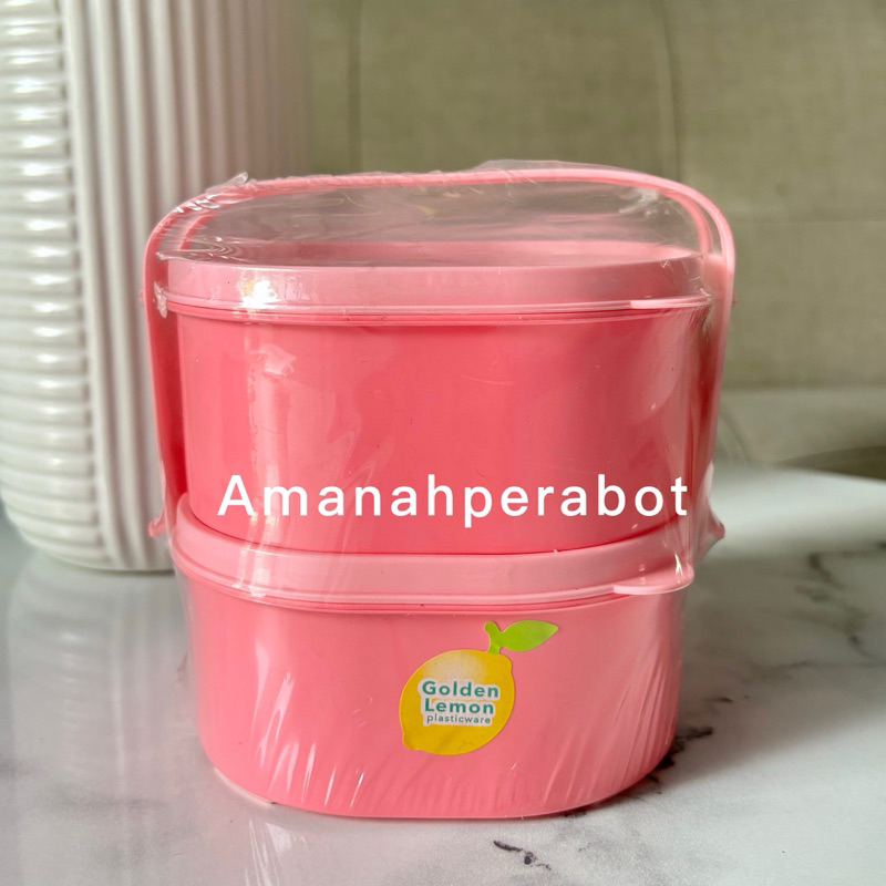 Box Makan Piknik Susun 2 Rantang Piknik Golden Sunkist