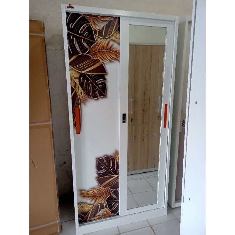 LEMARI BESI MOTIF | LEMARI BESI GANTUNG RAK