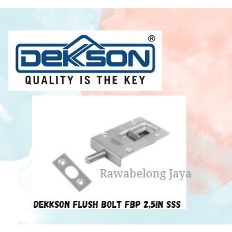 Flush Bolt Plate Dekkson FBP 2,5" SSS / Grendel / Slot Tanam Pintu