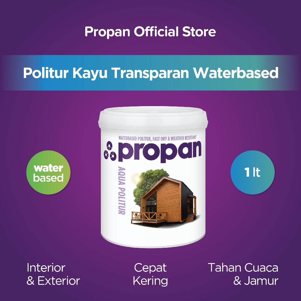 CAT KAYU PROPAN AQUA POLITUR
