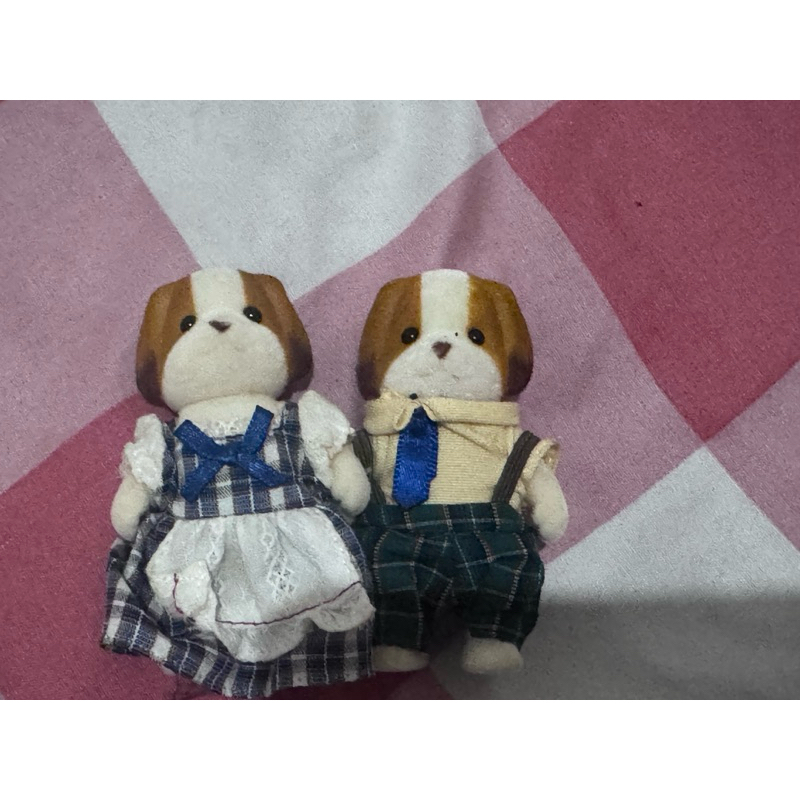 sylvanian family chiffon dog sister and brother