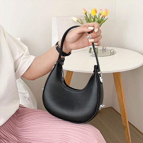 MARDIBAG IMPORT - CR8153 Tas Selempang Wanita Tali Rantai Import Tas Setengah Lingkaran Cewek Lucu