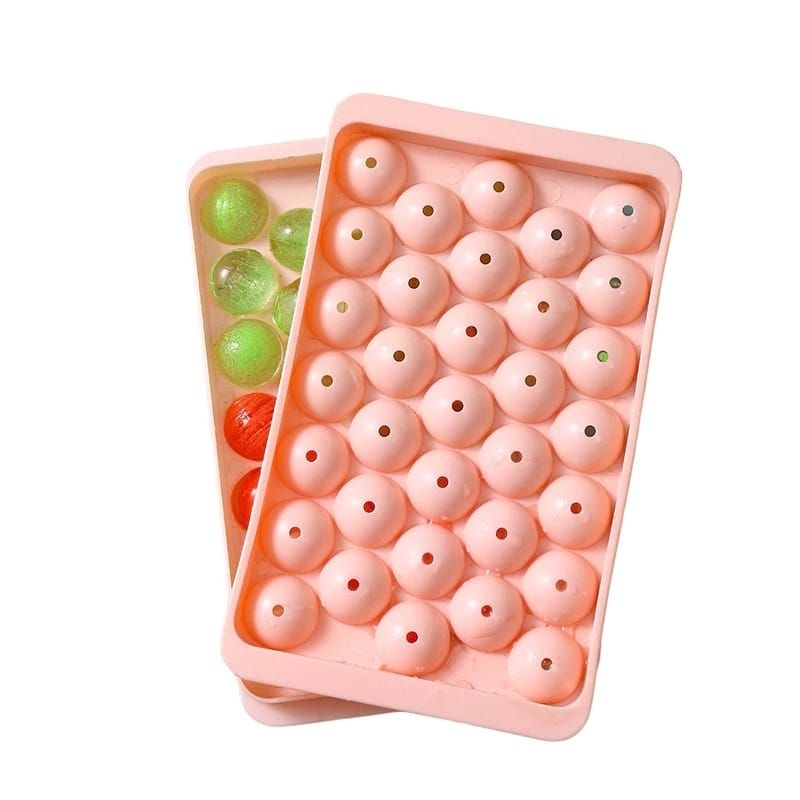 Hai - Cetakan Es Batu Bulat 33 Tray / Cetakan Jelly bulat Mini