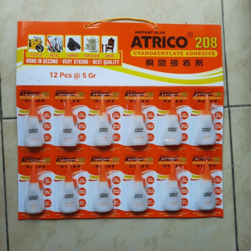 

LEM LEMBAR ATRIKO SUPERGLUE 12PCS MURAH