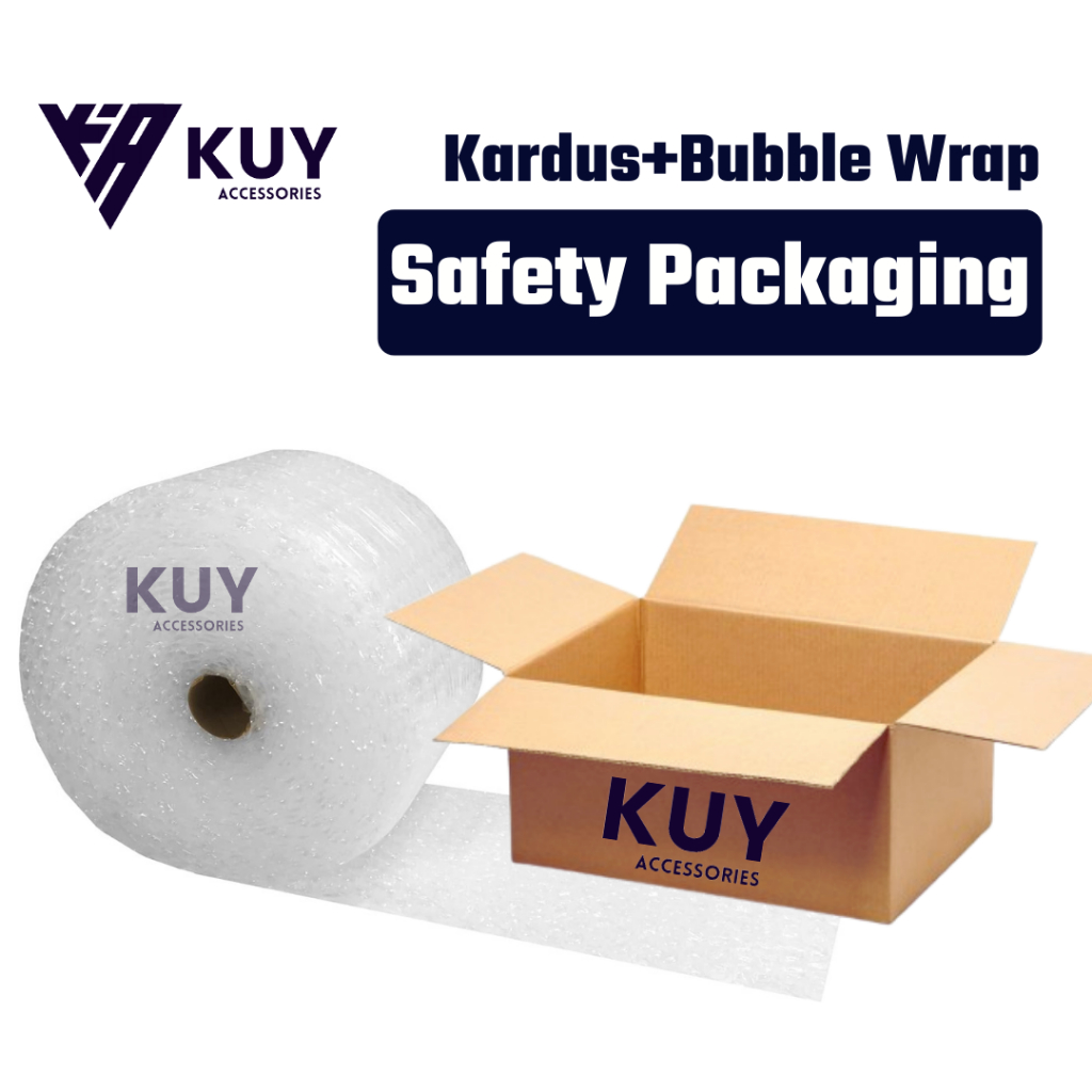 

KUY - Packing Tambahan Kardus+Bubble Wrap Paket Lebih Aman Safety Packing