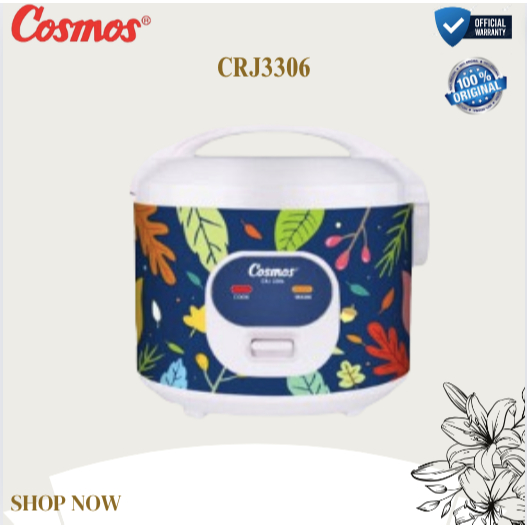 COSMOS RICE COOKER CRJ 3306 1.8L/CRJ3306/CRJ-3306/CRJ 3306/RICE COOKER ORIGINAL COSMOS/GARANSI RESMI