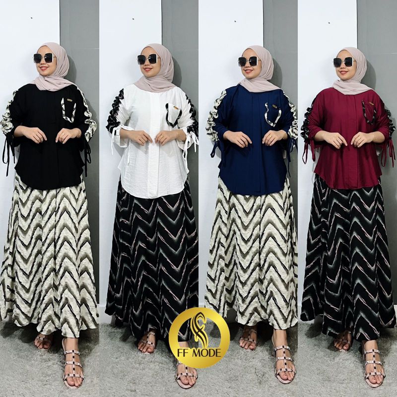 Set Rok Setelan Rok FF Model Original Premium
