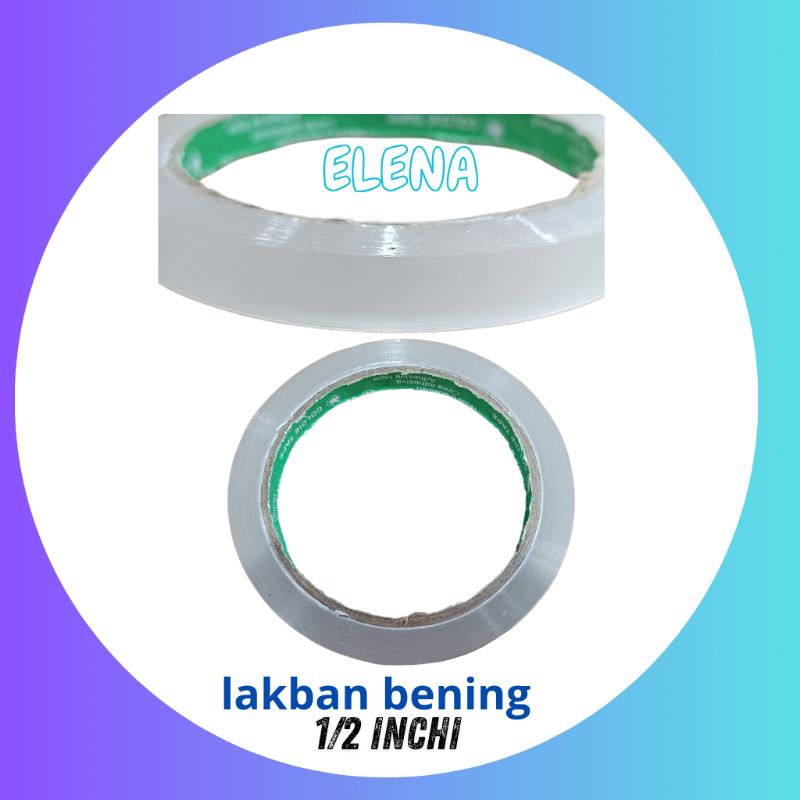 

lakban bening 1/2 inch/ lakban bening 1 inch/isolasi bening/lakban bening kecil/lakban bening sedang