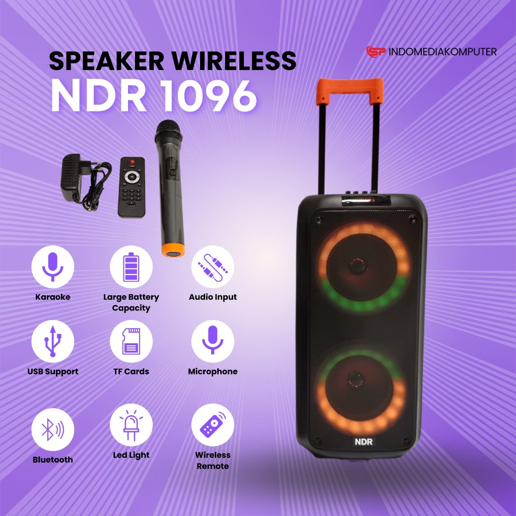 SPEAKER WIRELESS TERBARU SPEAKER NDR 1096