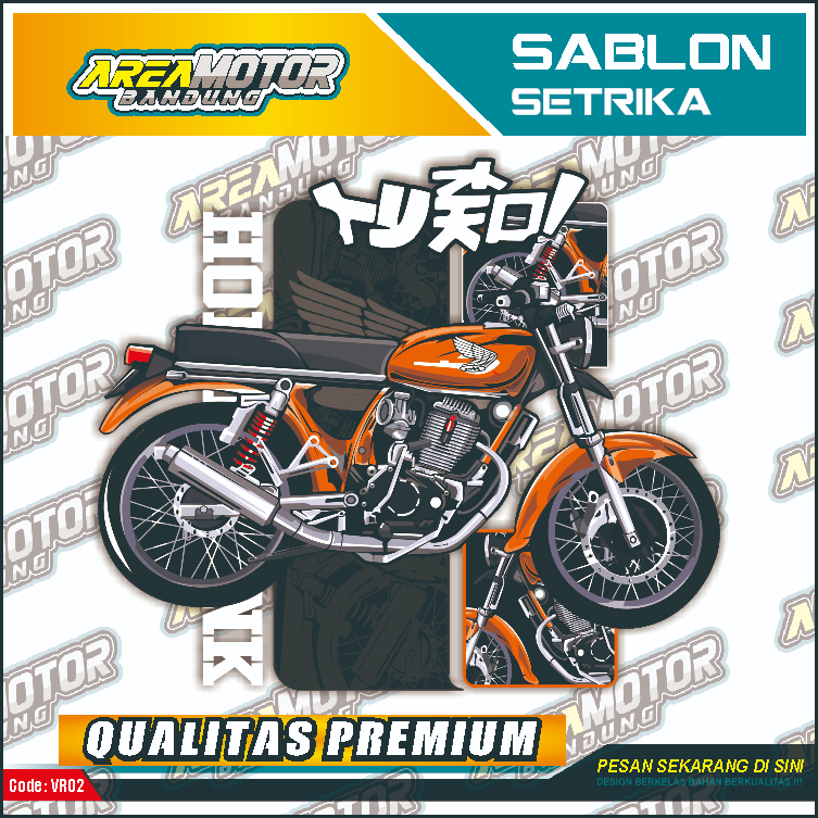

Print sablon DTF/cetak sablon DTF/sablon setrika siap press 1 sisi Tema MOTOR CLASSIC Uk A4 / A3