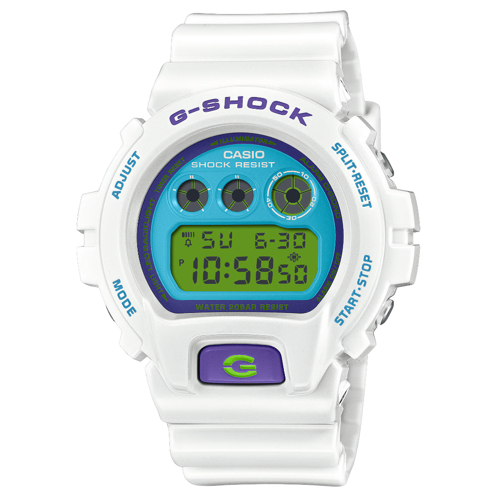 Casio G-SHOCK DW-6900RCS-7 Putih Crazy Colors Original / Jam Tangan Pria Digital