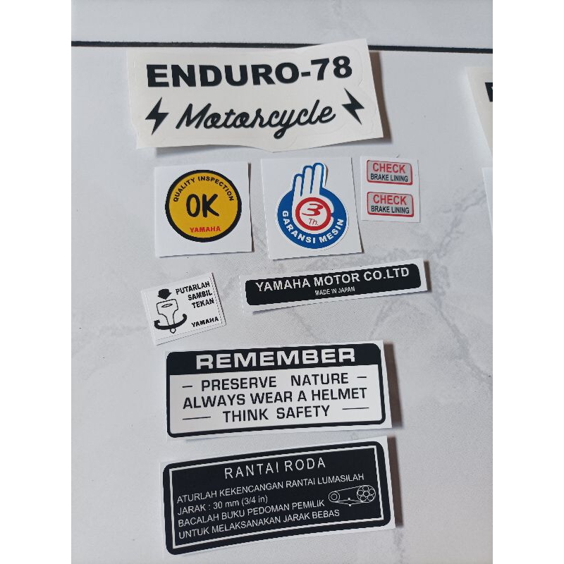 Stiker Pelengkap DT100