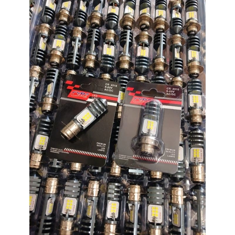 Lampu Led Depan Motor Bebek Matic CR7 H6 12 Sisi AC DC / Lampu Led Depan CR7 / Lampu Depan Led Headl