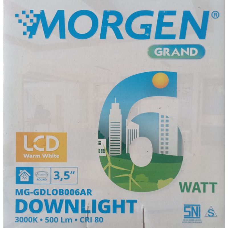 Lampu Downlight Morgen 6 watt