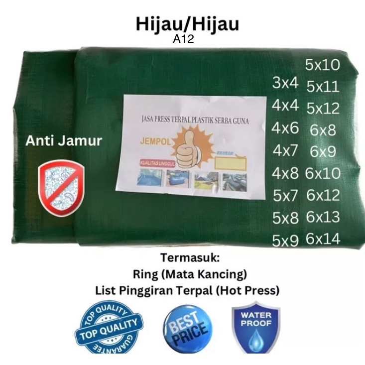 Terpal Korea A12 Hijau Hijau