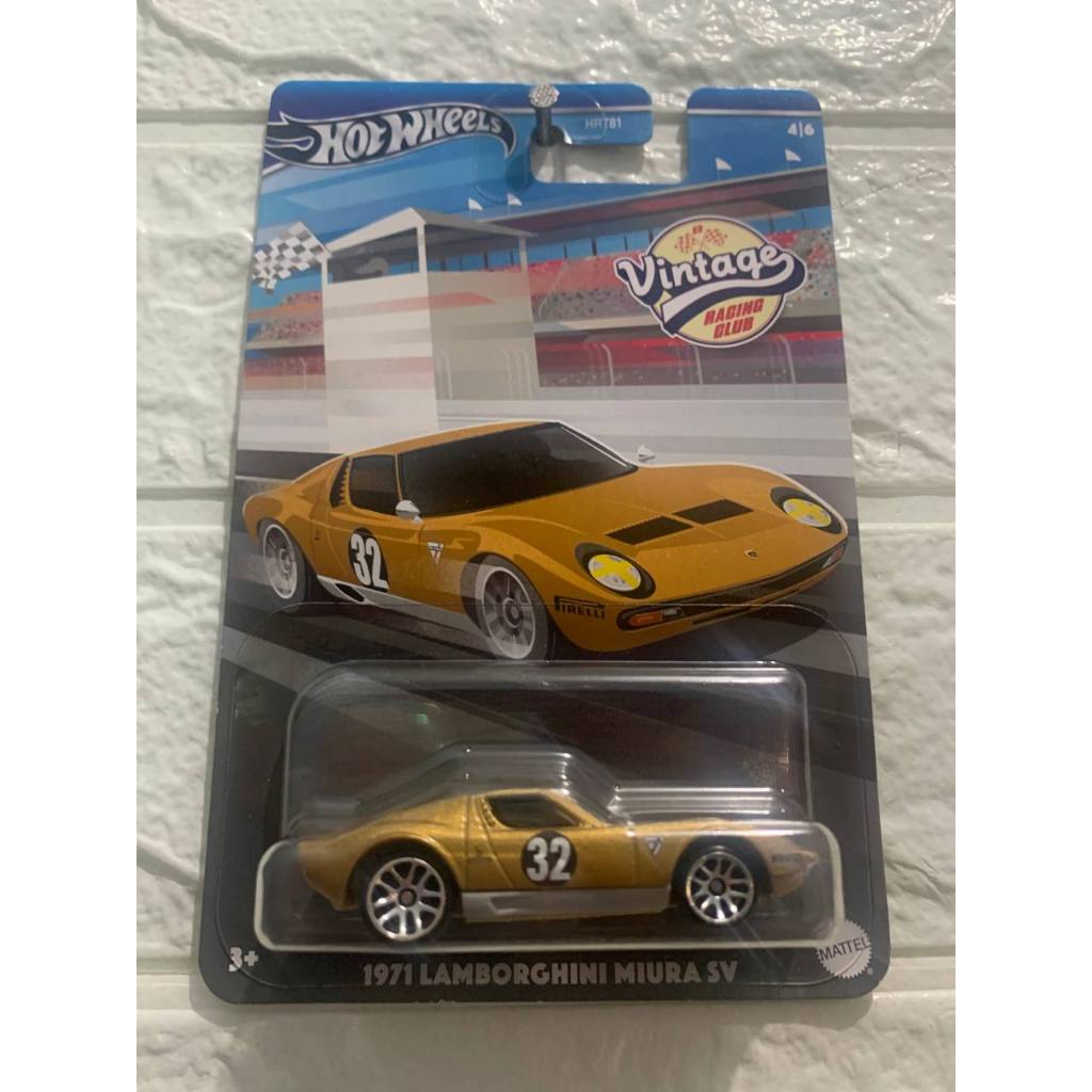 HOT WHEELS VINTAGE RACING CLUB 1971 LAMBORGHINI MIURA SV