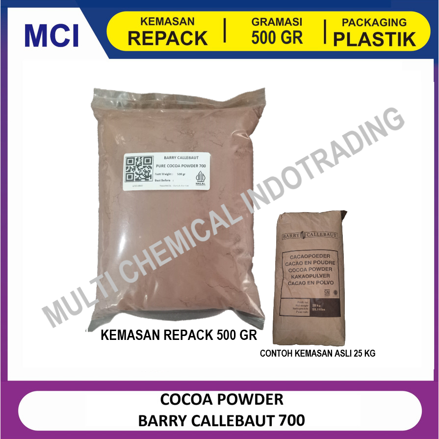 

PURE COCOA POWDER. BARRY CALLEBAUT BUBUK COKLAT MURNI. 500gr