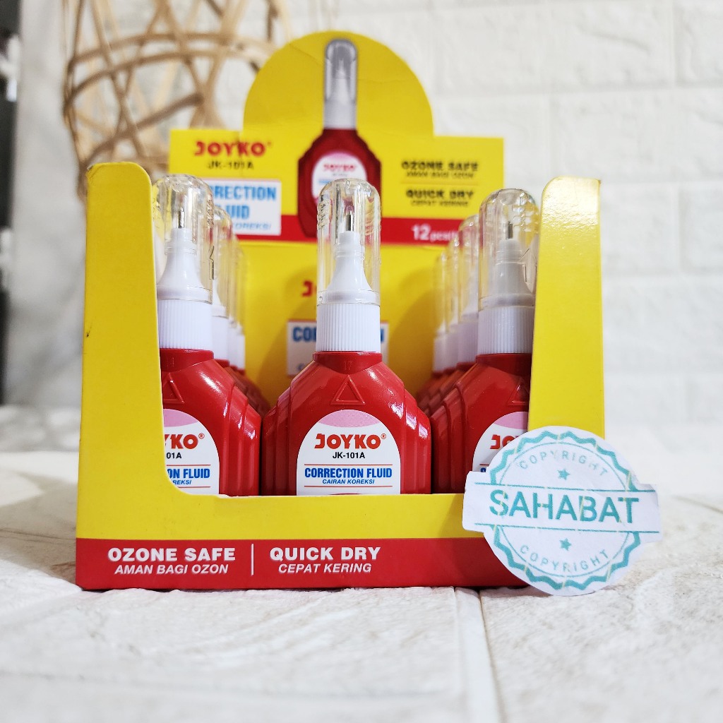 

TIP X CAIR JOYKO JK-101A MERAH / CAIRAN KOREKSI / CORRECTION FLUID SATUAN MURAH