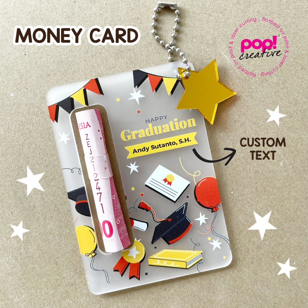 

Money Card Custom Kado Birthday Wisuda Wedding Angpao Tempat Uang