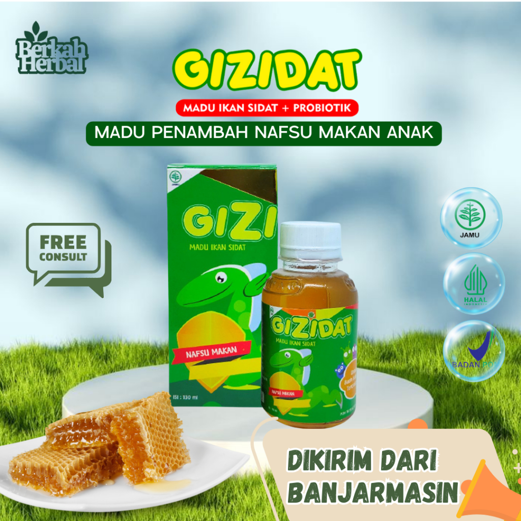 

Gizidat Madu Herbal Penambah Nafsu Makan Anak Penggemuk Berat Badan Banjarmasin