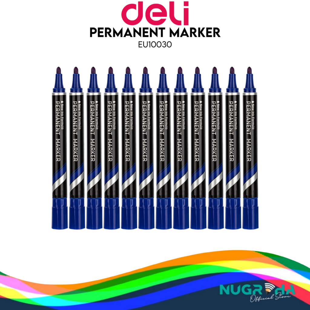 

SPIDOL PERMANEN DELI U100 MARKER UJUNG BULAT BULLET 1.5 MM