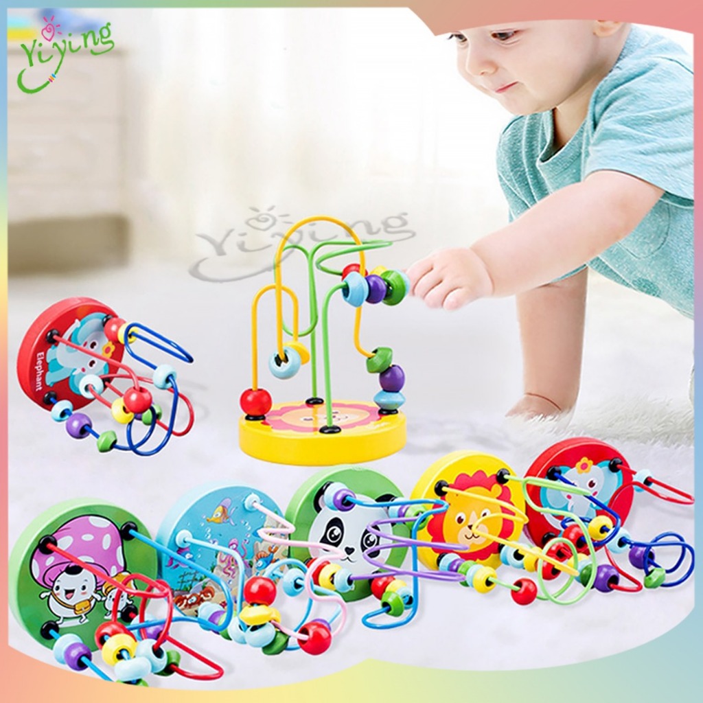 Mainan Edukatif Mini Round Beads / mini round bead wire maze mainan edukasi bayi/Alur Kawat / Wire M