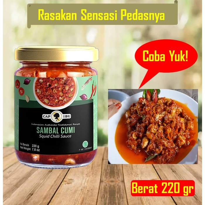 

Sambal Baby Cumi - Sambal Pedas - Sambel Enak - Sambal Baby Cumi 220 Gr