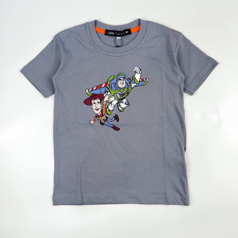 Baju kaos anak cowo ZARA Junior Toy story 8-14 tahun