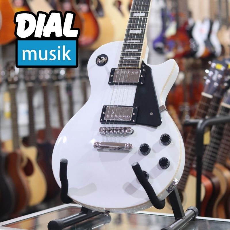 Scorpion LP610 White Les Paul - Gitar Elektrik Les Paul Original