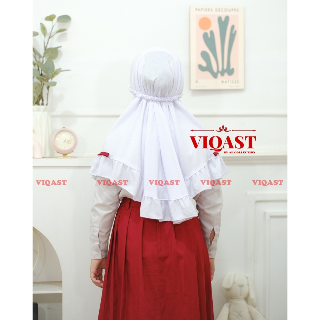 RB SM - KERUDUNG SEKOLAH REMPEL TK & SD ( SIZE 6 - 10 TAHUN ) HIJAB SD GLADIS JILBAB ANAK SEKOLAH