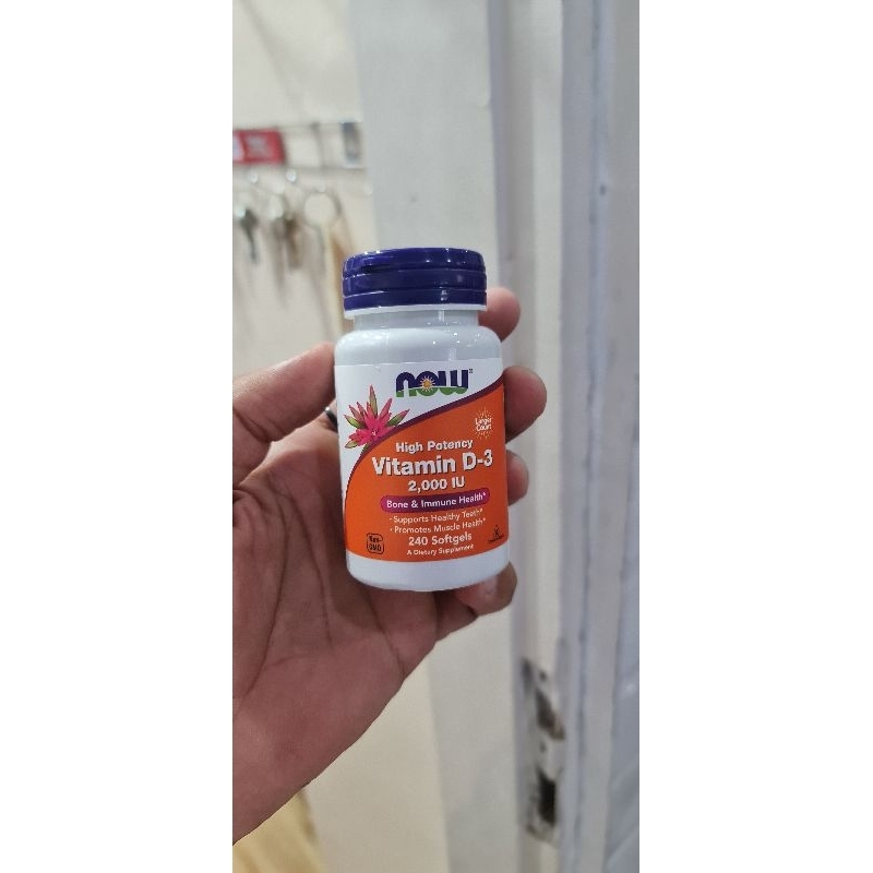 Now Foods Vitamin D3 2000 IU 240 Softgels For Immunity Now D-3 vitamin D 3