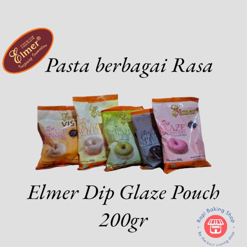 

GLAZE ELMER @200gr toping donat-Roti-kue