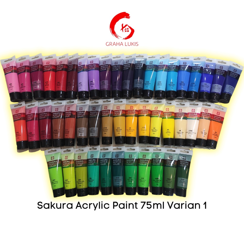 

Sakura Acrylic 75ml Satuan Varian 1 ART X9S1